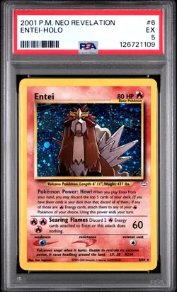 2001 POKEMON NEO REVELATION #6 ENTEI-HOLO PSA 5 - Image 1