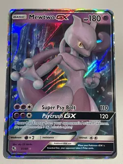 Pokemon TCG Mewtwo Gx Battle Academy 31/68 Hidden Fates Full Art Holo Mint! - Image 1