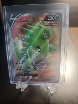Pokemon TCG Tyranitar V Sword & Shield - Battle Styles 154/163 Holo Full Art - Image 1