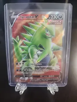 Pokemon TCG Tyranitar V Sword & Shield - Battle Styles 154/163 Holo Full Art - Image 2