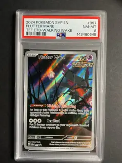 Flutter Mane 097 PSA 8 2024 Pokemon TEF ETB Walking Wake SVP EN - Image 1