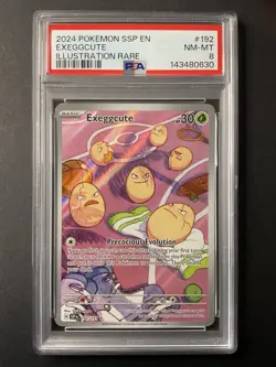 Exeggcute 192 PSA 8 2024 Pokemon Illustration Rare SSP EN - Image 1