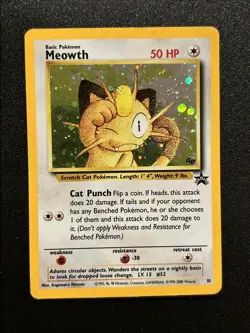 Pokemon Card - Meowth #10 Black Star Promo Holo - Image 2
