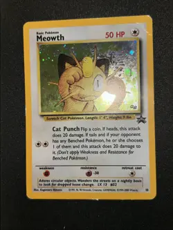 Pokemon Card - Meowth #10 Black Star Promo Holo - Image 4