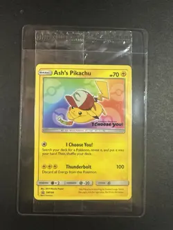 Sealed Ash's Pikachu SM108 Black Star Promo Sun & Moon Pokemon - Image 1
