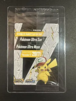 Sealed Ash's Pikachu SM108 Black Star Promo Sun & Moon Pokemon - Image 2