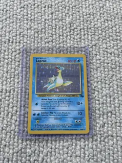 1999 Vintage Pokemon Lapras 10/62 Fossil Set Holo NM Condition - Image 2
