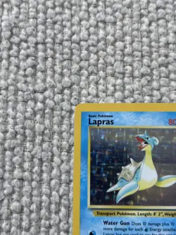 1999 Vintage Pokemon Lapras 10/62 Fossil Set Holo NM Condition - Image 4