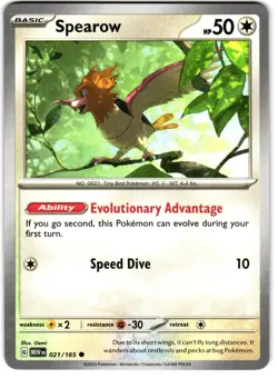 Spearow 21/165 Pokemon SV: Scarlet & Violet 151 - Image 1