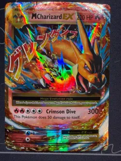Pokemon TCG Mega M Charizard EX 13/108 Evolutions 2016 Holo Ultra Rare MP - Image 1