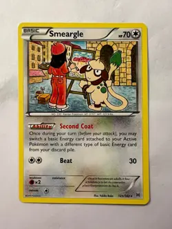 Pokemon TCG Smeargle BREAKthrough 123/162 Regular Rare NM - Image 1