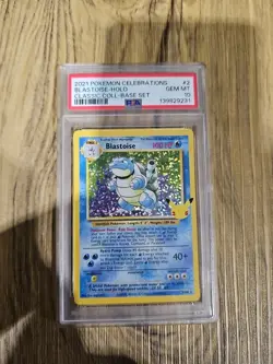 Pokemon PSA 10 GEM MINT Celebrations Blastoise 2/102 Classic Collection Holo - Image 1