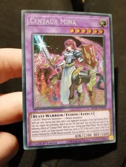 Yugioh Card Centaur Mina BROL-EN020 Secret Rare 1st Edition NM - Image 1