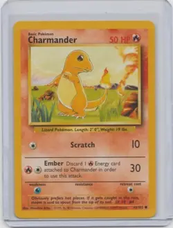 Charmander - Base Set - 46/102 - Unlimited - Pokemon Card - Near Mint - Image 1