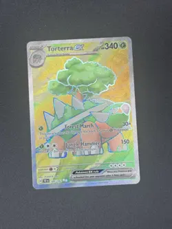 Pokemon TCG Torterra EX Holo Card SV05 Temporal Forces 185/162 - Image 1