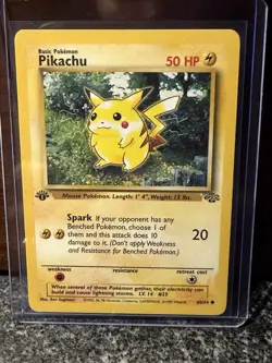 Pokemon Pikachu TCG Jungle Card 60/64 1st Edition NM Condition - Image 2