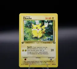 Pikachu 60/64 1st Edition Jungle Pokemon Card WOTC Vintage LP - Image 1