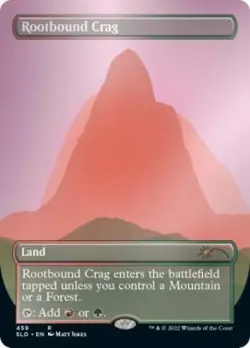 Rootbound Crag -Foil Near Mint MTG Secret Lair - Image 1