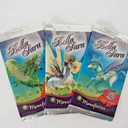 Bella Sara Moonfairies Lot of 3 Booster Pack New Sealed Moon Fairies CCG Cards - Image 1