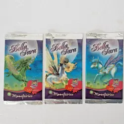 Bella Sara Moonfairies Lot of 3 Booster Pack New Sealed Moon Fairies CCG Cards - Image 2