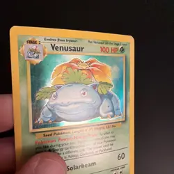 Venusaur 15/102 Holo Base Set 1999 WOTC Vintage Pokemon Card A35 - Image 4