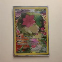 Pokemon Shaymin XY115 Promo Holo Basic 70 HP Magical Leaf 40+ Portuguese Card - Image 1