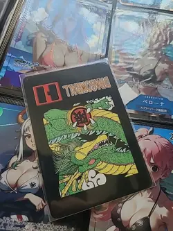 Custom Waifu Bulma Bunny Dragon Ball Z X One Piece Card Manga Rare - Image 2