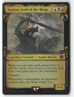 Sauron, Lord of the Rings (Showcase Scrolls) Holo M Commander: The Lord of the R - Image 1
