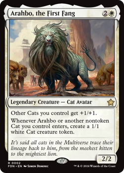 Arahbo, the First Fang (0002) - NM - Foundations - MTG - Image 1
