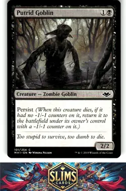 Magic the Gathering MTG Modern Horizons Putrid Goblin #101 Buy 2 Get 1 - Image 1