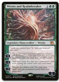 Wrenn and Realmbreaker #217 (NM) NEVER PLAYED March of the Machine MOM Magic MTG - Image 1