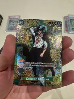 One Piece CCG Dracule Mihawk OP12-030 SR Foil Custom Card Proxy - Image 1