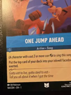 One Jump Ahead 164/204 Uncommon The First Chapter Disney Lorcana TCG - Image 4