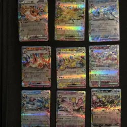 Pokemon Eevee, Leafeon, Glaceon, Flareon, Jolteon Holo Lot Japanese 9 Cards - Image 1