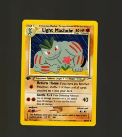 Pokemon TCG Light Machoke Neo Destiny Card 49/105 1st Edition Near Mint/Mint - Image 1