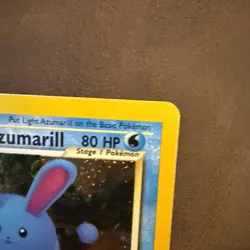 Light Azumarill Pokemon Card Holo WOTC 13/105 Neo Destiny Rare Vintage 2002 LP - Image 4