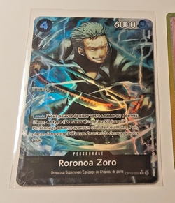 One Piece Card Game Carte Holo Roronoa Zoro OP10-095 Alt FR Mint - Image 1