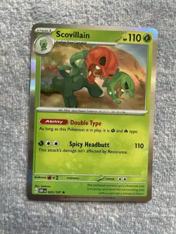 Pokemon Card - Scovillain - Holo (25/197 - Obsidian Flames) - Image 1