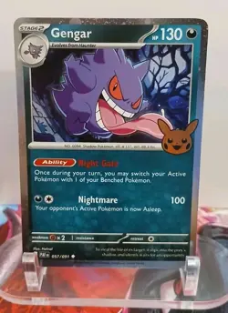 Gengar (Cosmos Holo) 057/091 Trick or Trade 2024 Holo NM- CARD E - Image 1