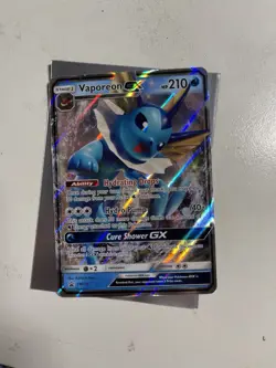 Vaporeon GX - SM172 - Pokemon Sun & Moon Promo Ultra Rare Card NM - Image 1