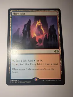 MTG Fiery Islet Modern Horizons Regular Rare Card - Image 1