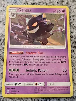 Gengar 70/214 Sm-Unbroken Bonds Regular Rare Pokemon Card NM - Image 1