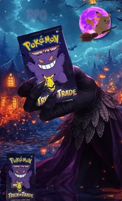 5 Packs Pokemon TCG Trick or Trade Booster Packs 2022 Halloween Cards | 15 Cards - Image 1