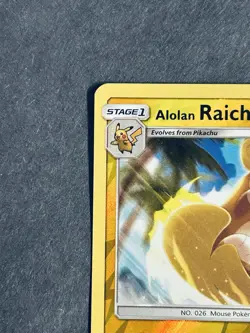 Alolan Raichu 57/236 Sm-Unified Minds Reverse Holo Rare Pokemon Card NM - Image 4