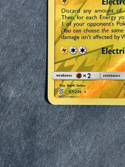 Alolan Raichu 57/236 Sm-Unified Minds Reverse Holo Rare Pokemon Card NM - Image 5