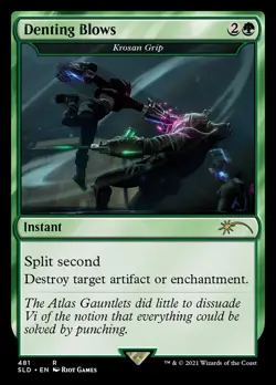 Krosan Grip / Denting Blows *FOIL* (Near Mint) | MTG - Image 1