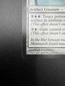 MTG; Memnarch; Darksteel; Magic the Gathering; Light Play - Image 5