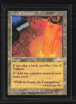 Magic: The Gathering 1998 Wizards of the Coast Exodus City of Traitors Land - Image 1