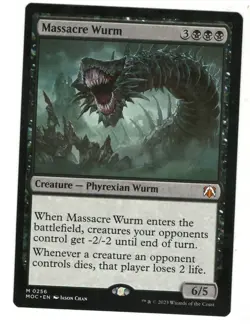 MTG Massacre Wurm March of Machine Magic The Gathering TCG - Image 1
