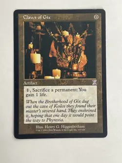 MTG Claws of Gix Timeshifted Regular LP - Image 1
